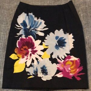 The Limited flower pencil skirt